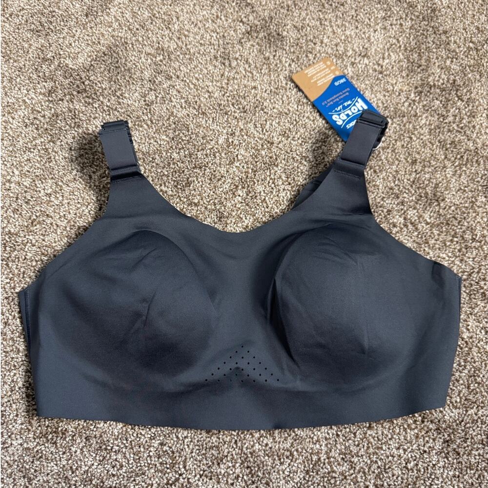 BROOKS Run Dare Scoopback Sports Bra 38 C/D Asphalt High Impact Running NWT